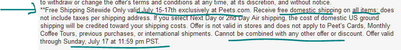 peets_weekend_free_shipping